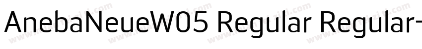 AnebaNeueW05 Regular Regular字体转换